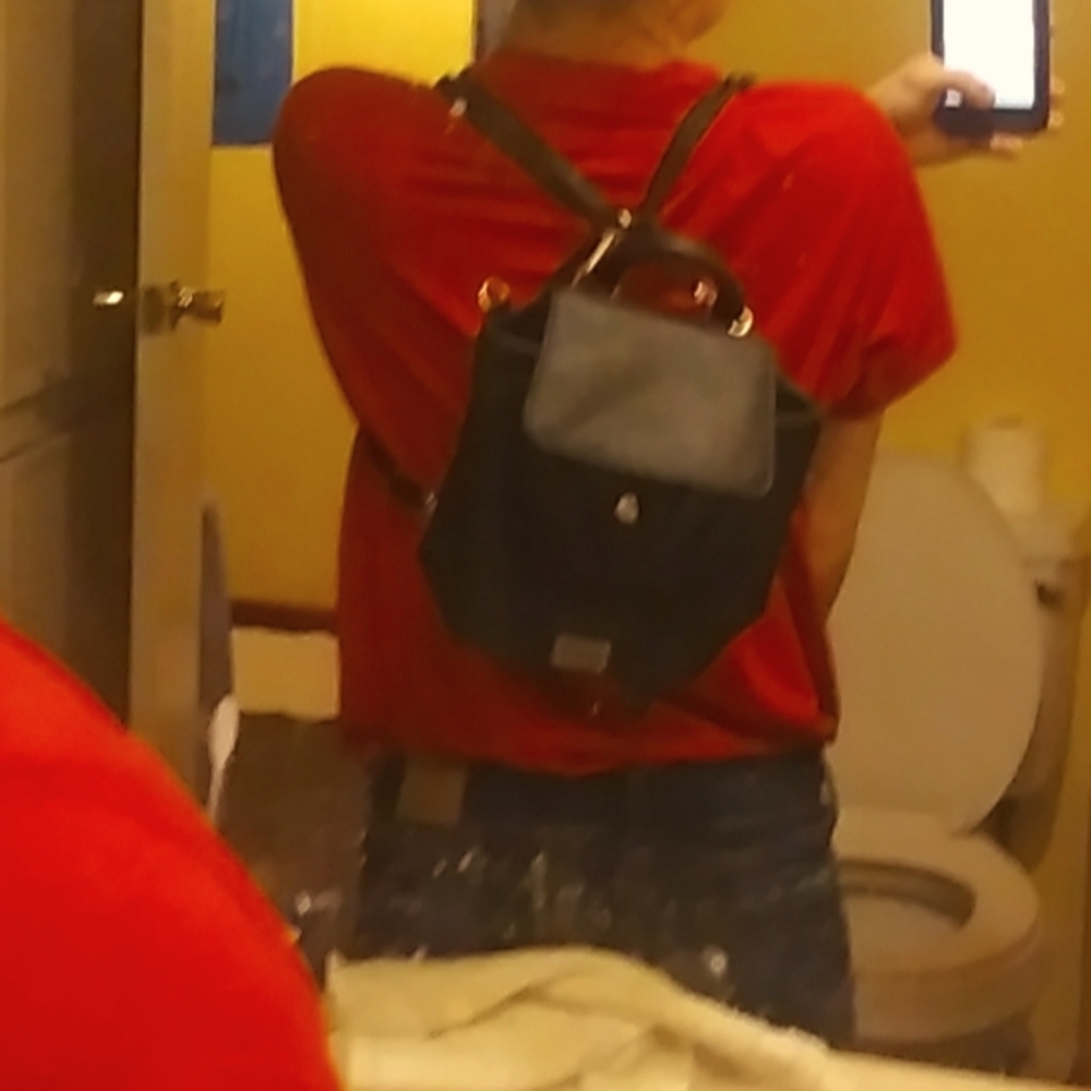 Small black Victoria secret backpack